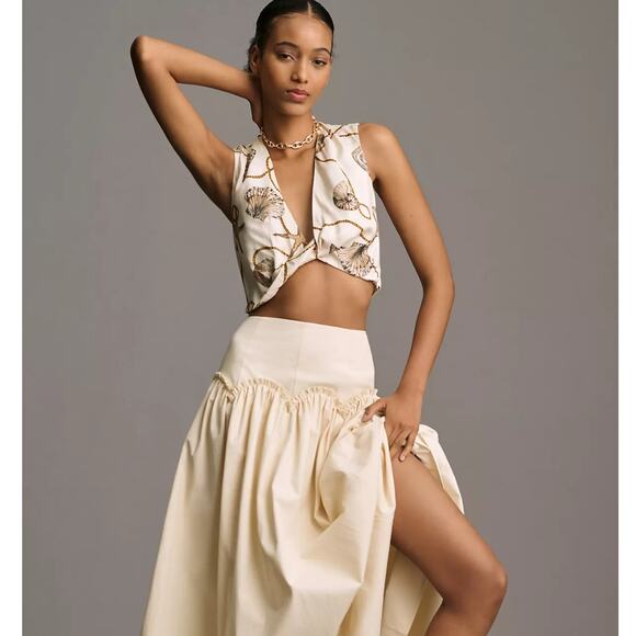 NWT BEC + BRIDGE Bayside Twist Crop Top - Size 8 - Picture 2 of 5